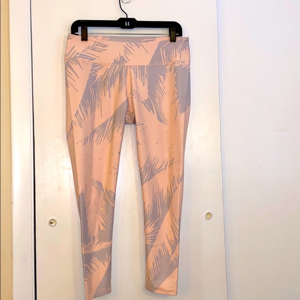 Light Pink and Grey Fabletics Leggings